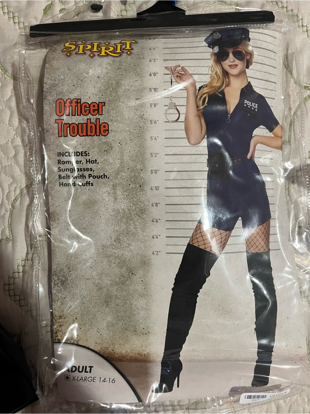 Spirit Women's Navy Police Costume with Hat and Accessories